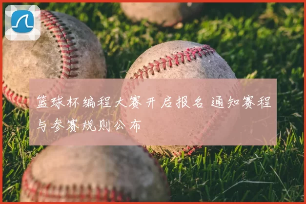 篮球杯编程大赛开启报名 通知赛程与参赛规则公布