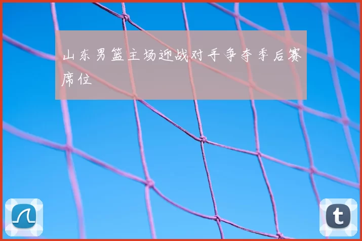 山东男篮主场迎战对手争夺季后赛席位